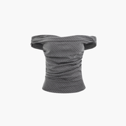 Chloé™ | Haut À Rayures Off-Shoulder