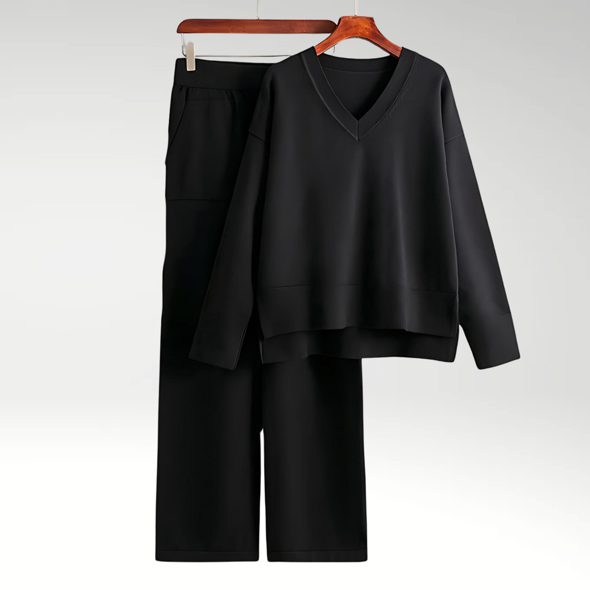Chloé™ | Luxe V-Neck Two Piece Set
