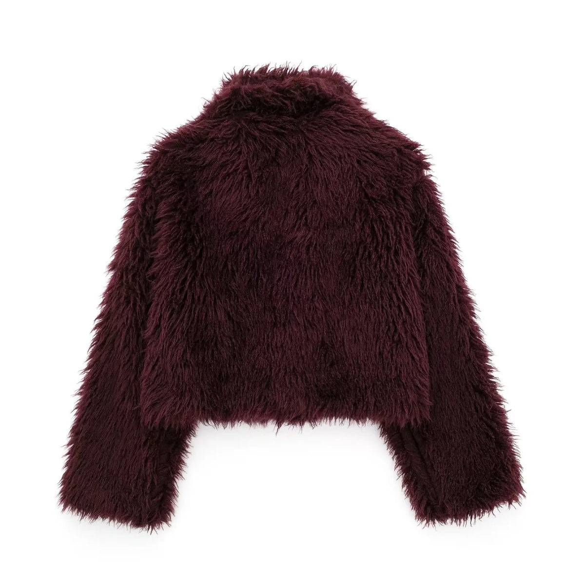 Chloé™ | Manteau En Fausse Fourrure Bordeaux